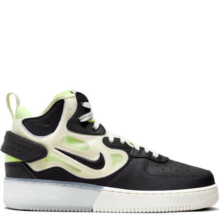 Nike Air Force 1 Mid React 'Black Sail Ghost Green' (DQ1872 100)