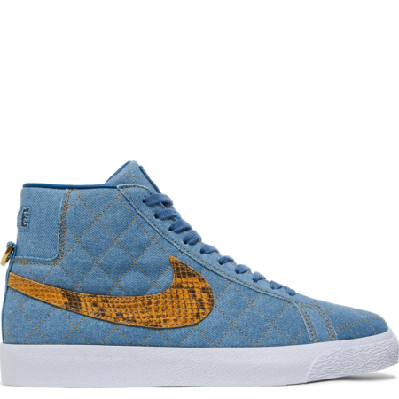 Nike SB Blazer Mid Supreme 'Denim Snakeskin' (DX8421 400)