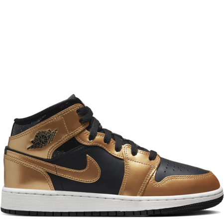 Air Jordan 1 Mid SE GS 'Metallic Gold Black' (DR6967 071)