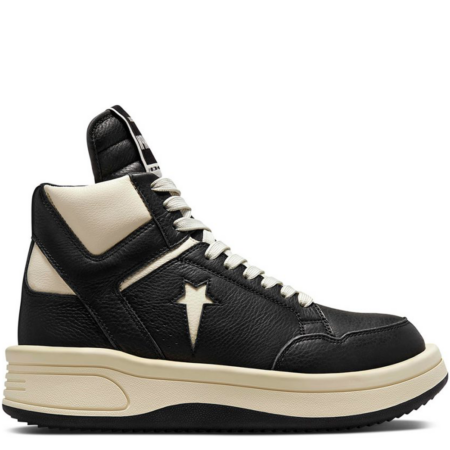 Converse TURBOWPN Mid Rick Owens 'Black Cloud Cream' (A03945C)