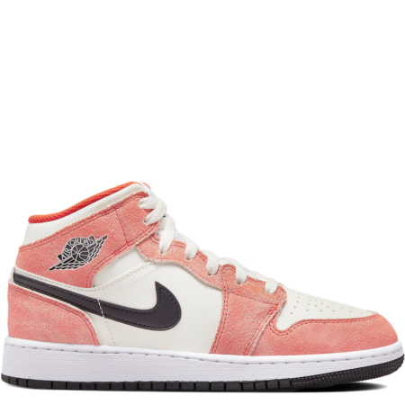 Air Jordan 1 Mid SE GS 'Orange Suede' (DV1336 800)