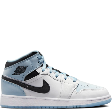 Air Jordan 1 Mid SE GS 'White Ice Blue' (DV1337 104)