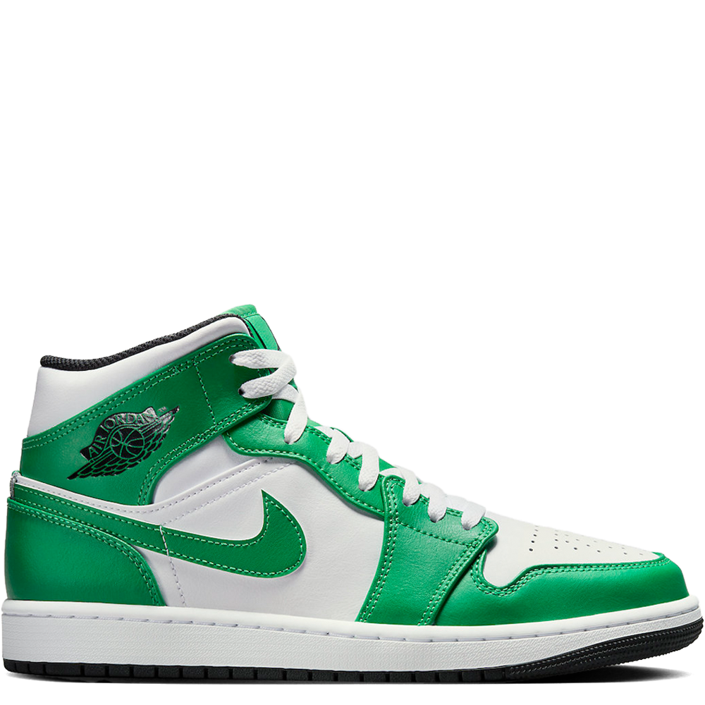 Jordan 1 black white green online