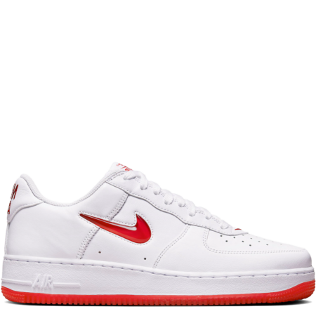 Nike Air Force 1 Jewel 'Color of the Month - White University Red' (FN5924 101)