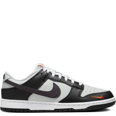 Nike Dunk Low 'Mini Swoosh - Black Total Orange' (FN7808 001)