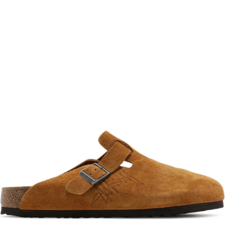 Birkenstock Boston Shaggy Stüssy 'Caramel' (1022972)