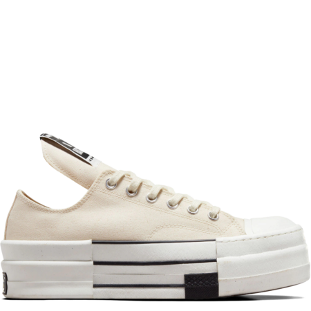 Converse DRKSHDW DBL DRKSTAR Chuck 70 Low Rick Owens 'Natural Ivory' (A04955C)