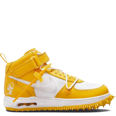 Nike Air Force 1 Mid SP Leather Off-White 'Varsity Maize' (DR0500 101)