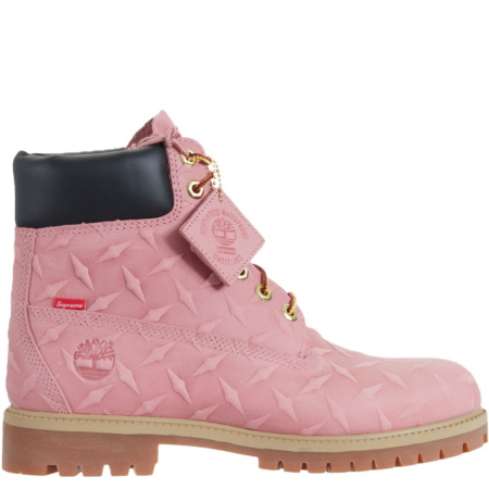 Timberland 6 Inch Premium Waterproof Boot Supreme 'Embossed Diamond Plate - Pink' (SUP6INCH PNK)