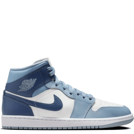 Air Jordan 1 Mid 'Sail Diffused Blue' (W) (BQ6472 140)