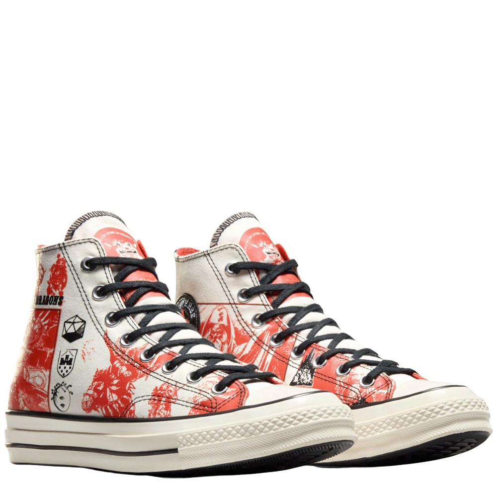 OdoiporikonShops Fucking converse all star cosmoinwhite Fucking converse Chuck Taylor All Star High Dungeons Dragons Egret Red
